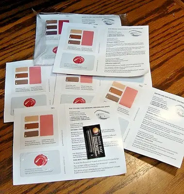 Mary Kay Samples-9 Color Cards As Shown+ 1 Lip Gloss Sample+ 2 Lipsticks     887 • $4.49
