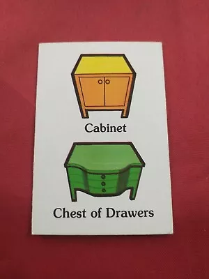 Mystery Mansion Board Game 1984 REPLACEMENT CABINET DRAWERS SEARCH CARD *73i • $7