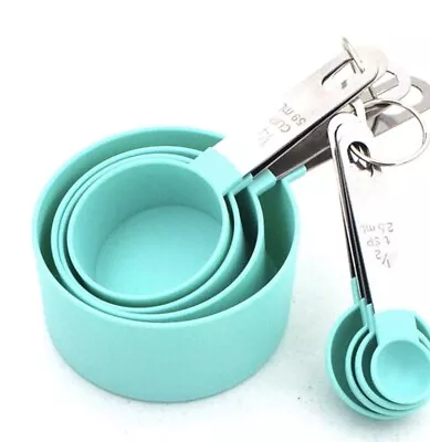 £8.10 • Buy Measuring Spoon And Cups Set Of Kitchen Gadgets 8 Pieces Steel