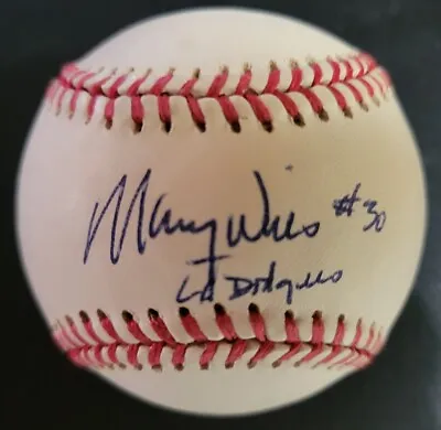 Maury Wills Signed  SWEET SPOT  ONL Baseball  #30 LA Dodgers   1962 MVP  BECKETT • $89.99