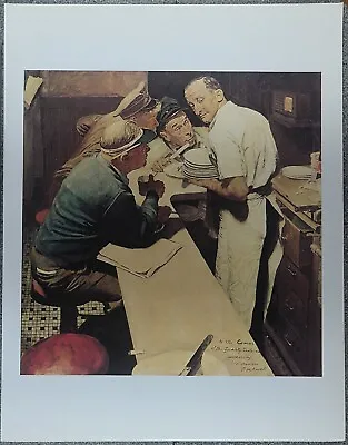 Norman Rockwell 50 Favorites Poster   War News  1945 • $5.99