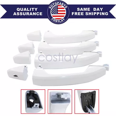 NEW For 14-18 Chevy Silverado GMC Sierra Olympic White Door Handles (Set Of 4) • $67.88