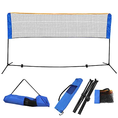 Adjustable Portable Tennis Volleyball Badminton Net Height Net With Stand Frame • $36.58