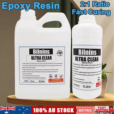 Epoxy Resin 2:1 Ratio Casting Super Clear Craft Coating Paste AB Liquid Art Kit • $10.99