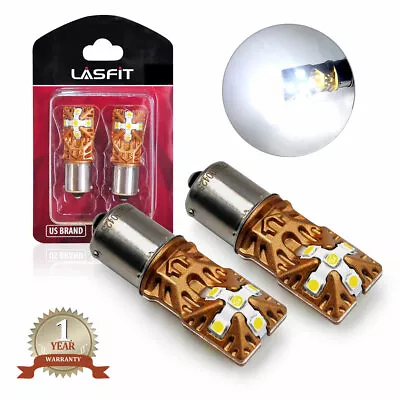 Lasfit 1156 7506 LED Daytime Running Light DRL Bulbs 6000K Cool White Bright 2X • $16.99