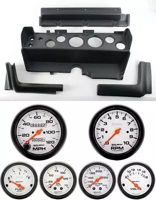 70-74 Mopar E-Body Black Dash Carrier W/ Auto Meter Phantom Mechanical Gauges • $1089.95