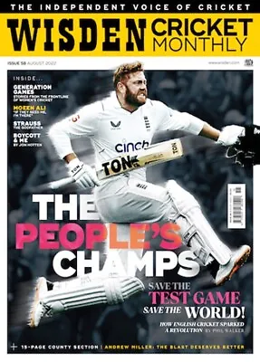 £5.50 • Buy Wisden Cricket Monthly Magazine Issue 58 - Aug 22