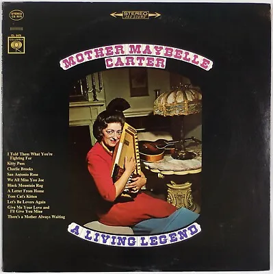 MOTHER MAYBELLE CARTER: A Living Legend US Columbia ’65 Country Family LP NM  • $18