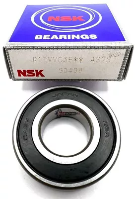 NSK R12 VV C Rubber Seals Ball Bearing 3/4 X 1-5/8 X 7/16  R12-2RS EE6 2RS • $34.90