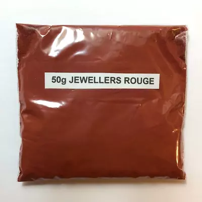 JEWELLERS ROUGE POWDER / 50g~ GOLD~SILVER~JEWELLERY POLISH~POLISHING~METALS 50g • £4.39