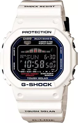 Casio G-SHOCK GWX-5600C-7JF G-LIDE White Tough Solar Radio Atomic Men`s Watch • $244.44