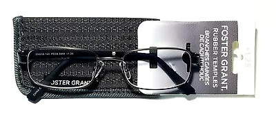 Reading Glasses FOSTER GRANT MANNING-GUN (#583)+1.50+2+2.75+3+3.25 • $11.69