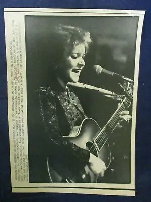 1985 Melanie Safka Shekeryk 'Melanie' Singer NY Stage Vintage Wire Press Photo • $17