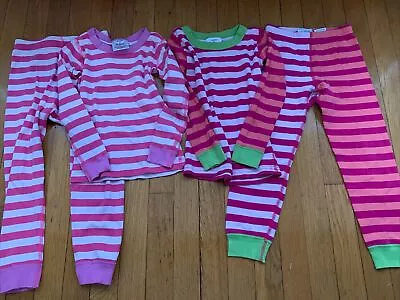 Hanna Andersson Girls Pajama Set Lot Of 2 Size 110cm 5t Pink • $7.99