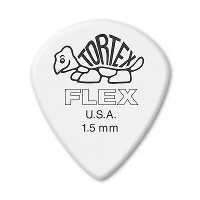 6 X Jim Dunlop Tortex Jazz III XL FLEX 1.50MM Gauge Guitar Picks 466R1.5 *NEW* • $5.44
