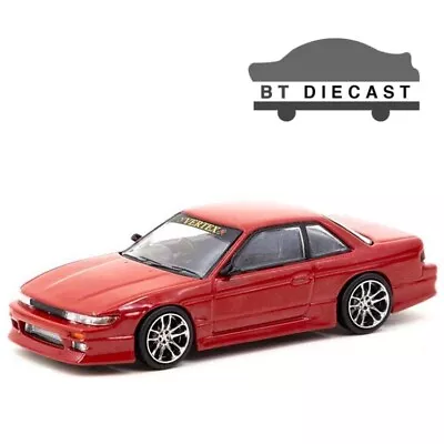 Tarmac Works Vertex Nissan Silvia S13 1/64 Diecast Car Red Metallic T64g-025-re • $13.99