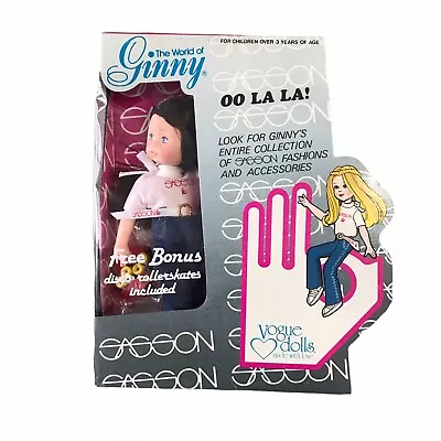 World Of Ginny Sasson Doll Vogue OO LA LA Disco Roller Skates Brunette 1981 HD4 • $17