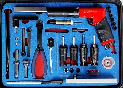 $2495 • Buy Snap-On ATI - Sioux Tools Aviation Cleco Hi-Lok Tool Set Salesmans Demo Kit