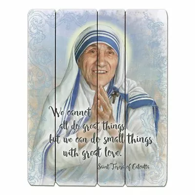 12  X 15  Wood Pallet Sign Saint Teresa Of Calcutta • $34.99