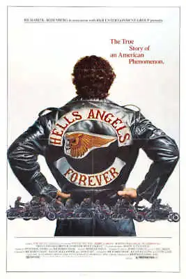 1983 HELLS ANGELS FOREVER VINTAGE DOCUMENTARY FILM MOVIE POSTER PRINT 24x16 • $25.95