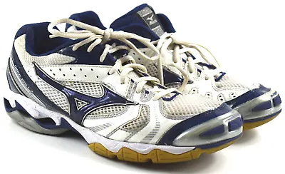 Mizuno Wave Bolt 2 Womens Blue White Athletic Volleyball Shoes Size 9.5   • $29.99