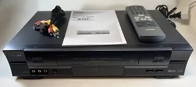 VCR Player For VHS Tapes | Video Cassette Recorder Tested | Remote AV & Manual • $99.95