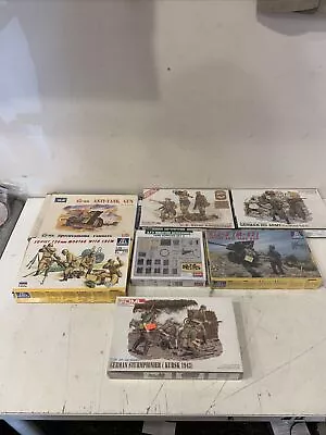 ALL BRAND NEW Lot Of 7 AIRFIX DRAGON ITALERI SOLDIERS WEAPONS • $68.12