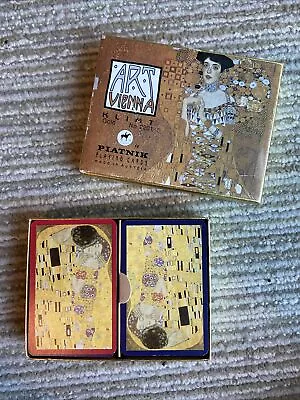 Vtg. Art Vienna Piatnik Playing Cards Austria Vienna Klimt Gold Adele B Bauer • $8.50