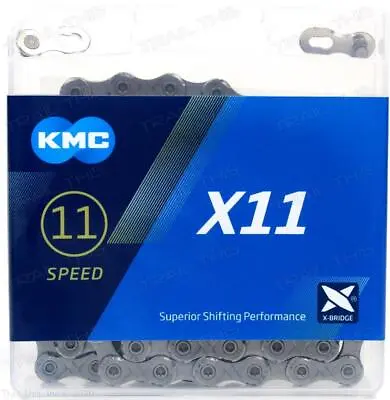 KMC X11 11-Speed 118L Bike Chain Gray Stretch-Proof Fits Campy SRAM Shimano • $22.60