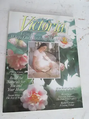 Vintage April 1994 Victoria Magazine Spring Roses Romantic Home Garden Birds • $8.99