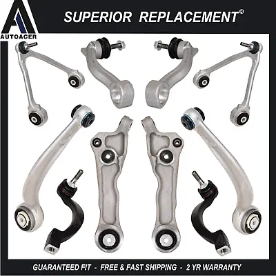 Front Upper Lower Control Arms Ball Joints Tie Rods Kit 10pc For JAGUAR XJ XJR • $799