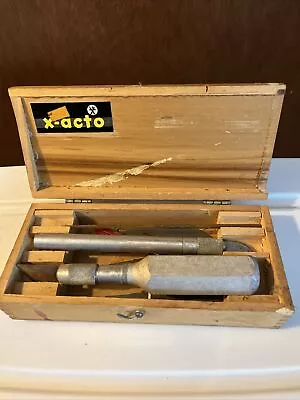 VTG X-Acto Knife Set 2 Handles8 Blades2 Saws File Drill Bit Screwdriver • $19.99