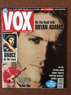 £2.50 • Buy Vox #23 Magazine August 1992  Bryan Adams Cover