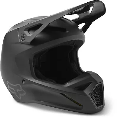 Fox Racing Men's Motocross V1 SOLID Helmet DOT/ECE (Matte Black) 29669-255 • $146.99