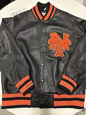 Mitchell & Ness 1933 New York Giants Leather Jacket Sz XL Gift San Francisco • $625