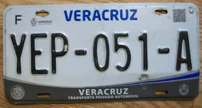 SINGLE MEXICO State Of VERACRUZ LICENSE PLATE - 2017/19 - YEP-051-A - AUTOMOVIL • $9.99