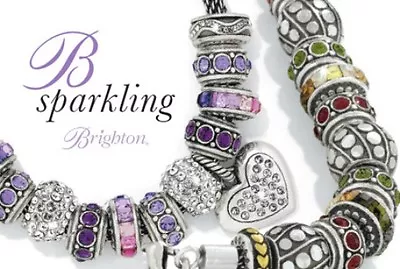 $16.95 • Buy Brighton Beads Spacers Stoppers New & Retired Fine Silver Plate Swarovski
