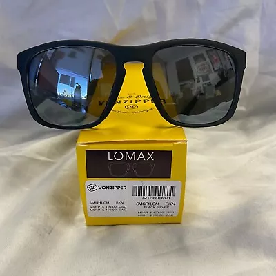 Von Zipper VZ Sunglasses Lomax Black Satin / Silver Chrome Lens *NEW* • $120