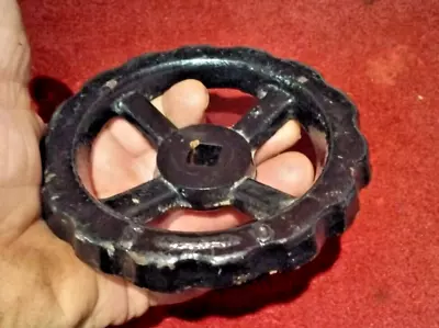 £12 • Buy 5  HAND WHEEL 4 SPOKE DISHED CAST IRON 1/2  SQ HOLE INDUSTRIAL MACHINE Valve Ect