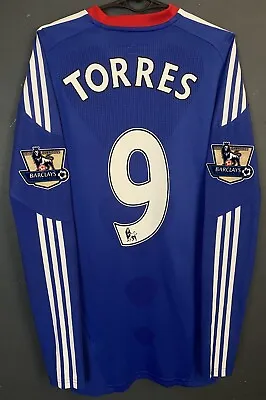 Match Worn Torres Men's Fc Chelsea 2010/2011 Football Soccer Shirt Jersey Size L • $4499.99