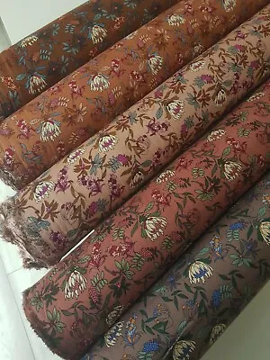 Flowers Warm Wool Blend Fabric 2pc Unstitched Asian Suit Salwar Kameez 5 Colour • £14.95
