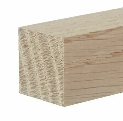 Solid Oak Square Edge Moulding Bead | 0.9m 2.4m 3.0m • £3.27