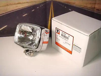 Motorcycle Headlamp Rectangular Chrome Custom 12V 5  X 3-1/2  V-Twin 33-1819 X9 • $55.19