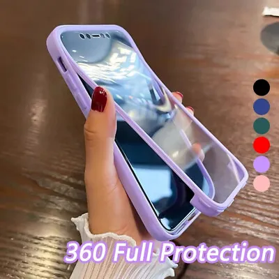 360 Case For IPhone 7 8 Plus X XR XS 11 12 13 14 Pro Max Hard Clear Back Cover • $10.57