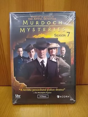 NEW Murdoch Mysteries Season 7 (DVD 2013) Brand New Sealed 5 Disc Set British TV • $9.95