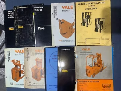 Lot # 9 - Ten Fork Truck Repair Parts & Service Manuals Books Yale Forklifts & • $79.95
