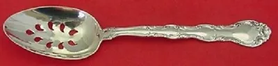 French Scroll By Alvin Sterling Silver Serving Spoon Pierced 9-Hole Custom • $109