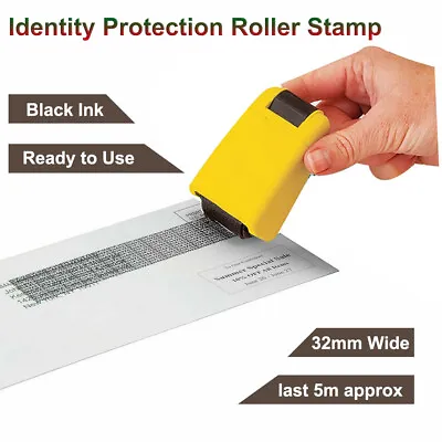 Identity ID Security Anti Hack Roller Theft Protection Alphabets Stamp Portable • $12.50