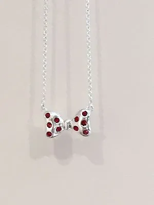 New Chamilia Disney Minnie Mouse Red Bow Necklace #1210-0010 BNIB • £45.99