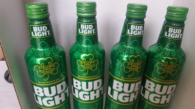 $16.99 • Buy Bud Light *  St Patrick Day* 2023 Aluminum  16 .oz *total 4 **empty ..top Open..
